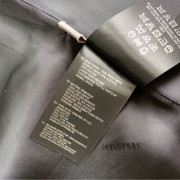 MULBERRY WOOL COAT - Picture 6 of 6